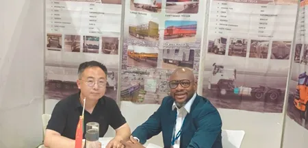 Un camion escargot à l'Exposition minière du Ghana 2025